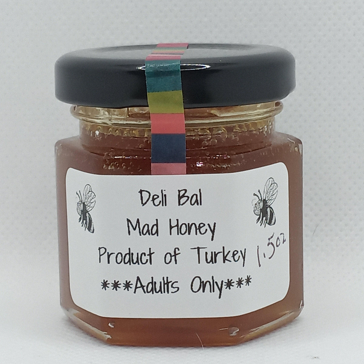 Deli Bal Turkish Nepal Organic Medicinal Mad Honey Sample Sized 1.5 ounce  jar